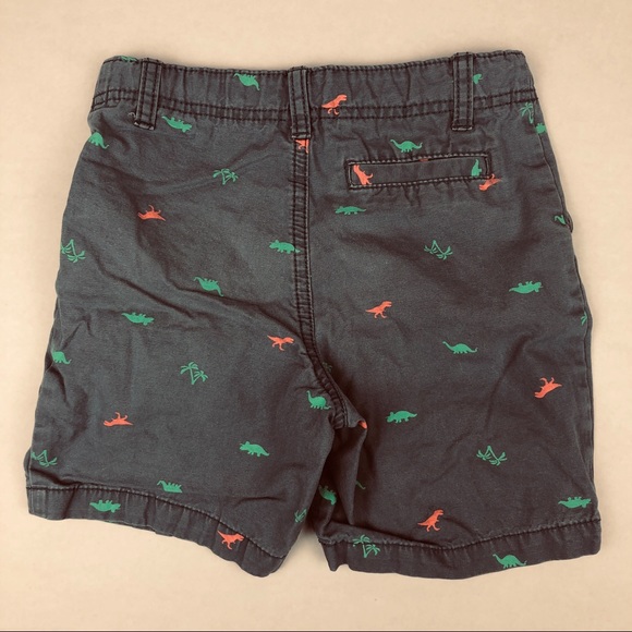 Carter's Bottoms Carters Cotton Chino Shorts Dinosaurs Blue 5t